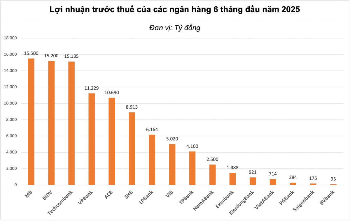 Cập nhật KQKD ngân hàng 6 tháng đầu năm 2025: SHB tăng trưởng tiền gửi gấp đôi trung bình ngành, Eximbank ghi điểm ở mảng ngoại hối
