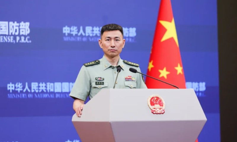 Người phát ngôn Bộ Quốc phòng Trung Quốc Trương Tiểu Cương. Ảnh: Bộ Quốc phòng Trung Quốc tq.jpg