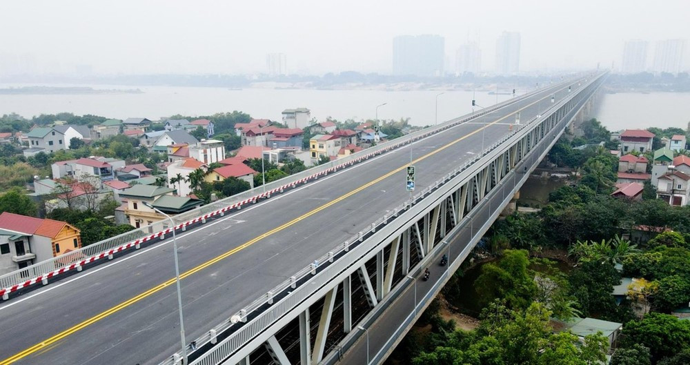 Cây cầu vượt sông 2 tầng duy nhất ở Thủ đô, hoàn thành sau 11 năm thi công - ảnh 5