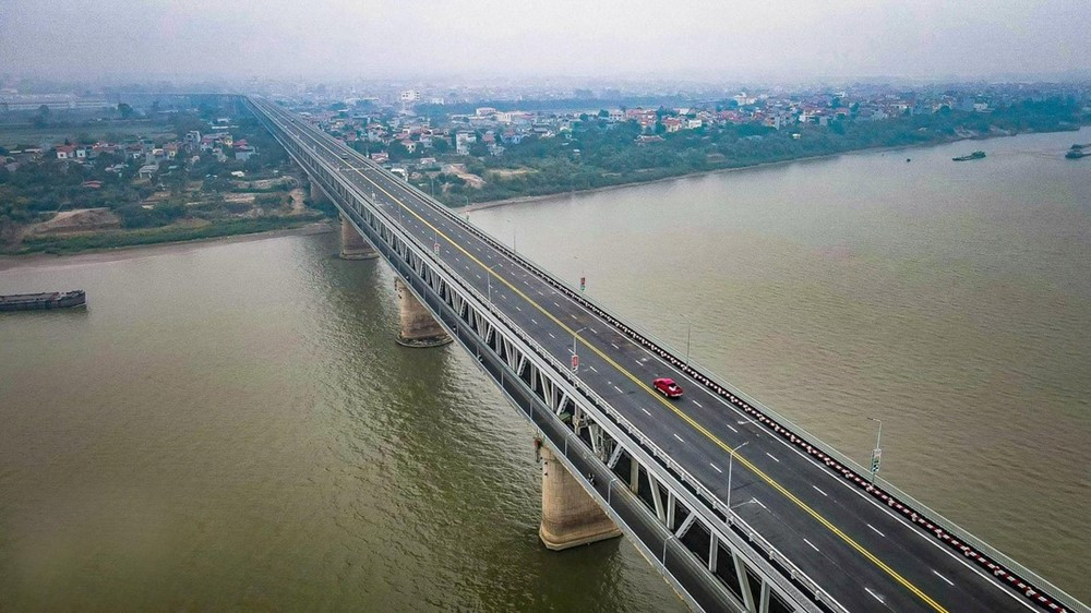 Cây cầu vượt sông 2 tầng duy nhất ở Thủ đô, hoàn thành sau 11 năm thi công - ảnh 4