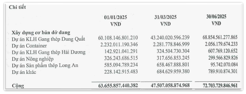 Hòa Phát (HPG) bất ngờ giảm hơn 20.000 tỷ đồng tài sản cố định: Chuyện gì đang diễn ra tại Dung Quất?