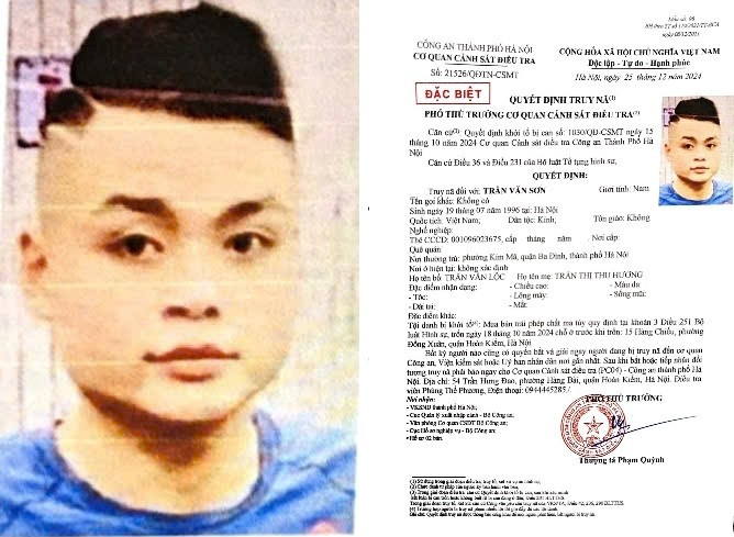 Đề nghị ai biết Trần Văn Sơn ở đâu nhanh chóng liên hệ công an quan SĐT: 0944.445.285 - ảnh 1