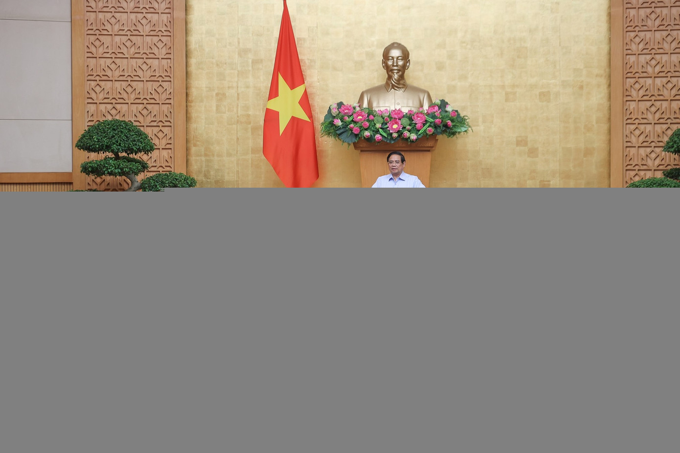 Thủ tướng Phạm Minh Chính phát biểu tại phiên họp. Ảnh: VGP 78ttg33.jpg