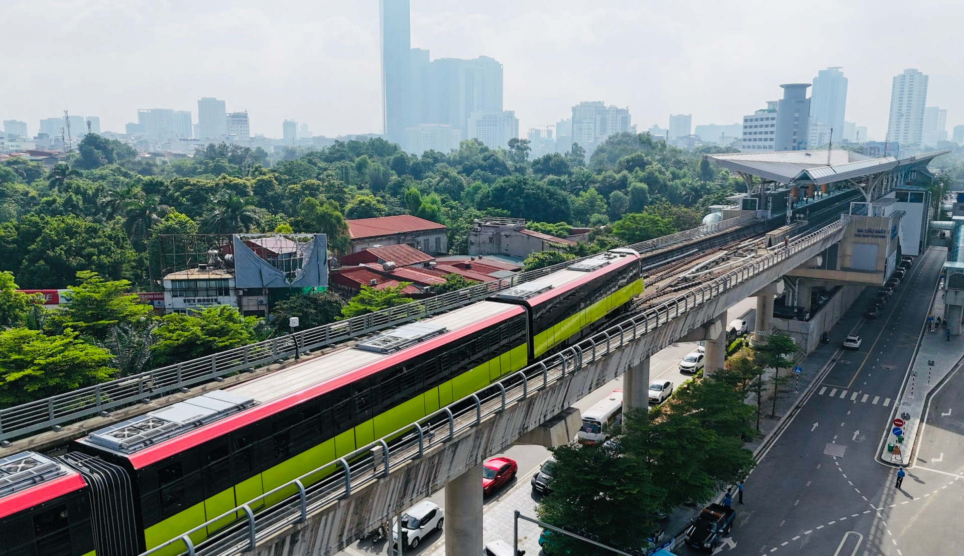 Tuyến Metro số 3.1, đoạn Nhổn - ga Hà Nội. Nguồn ảnh: Báo Chính phủ