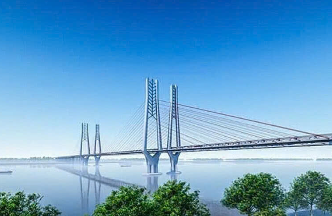 Nhật Bản ngỏ ý hỗ trợ xây dựng cây cầu dây văng dài hơn 17km kết nối 2 tỉnh thành vùng Đồng bằng sông Cửu Long- Ảnh 1. Nhật Bản ngỏ ý hỗ trợ xây dựng cây cầu dây văng dài hơn 17km kết nối 2 tỉnh thành vùng Đồng bằng sông Cửu Long- Ảnh 1.