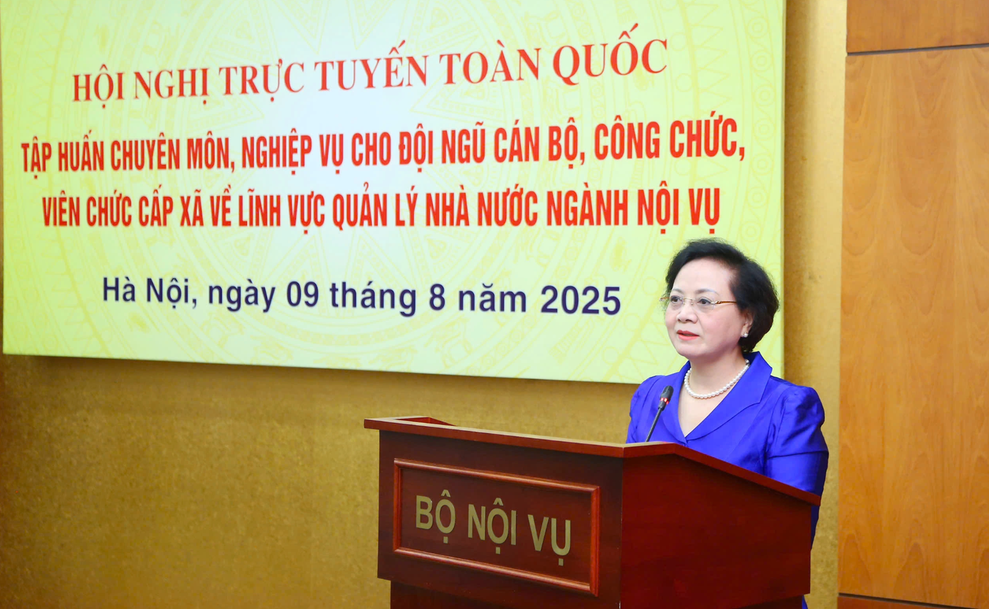 Bộ trưởng Nội vụ Phạm Thị Thanh Trà. (Ảnh: Tống Giáp) anh-chup-man-hinh-2025-08-09-luc-111242.png