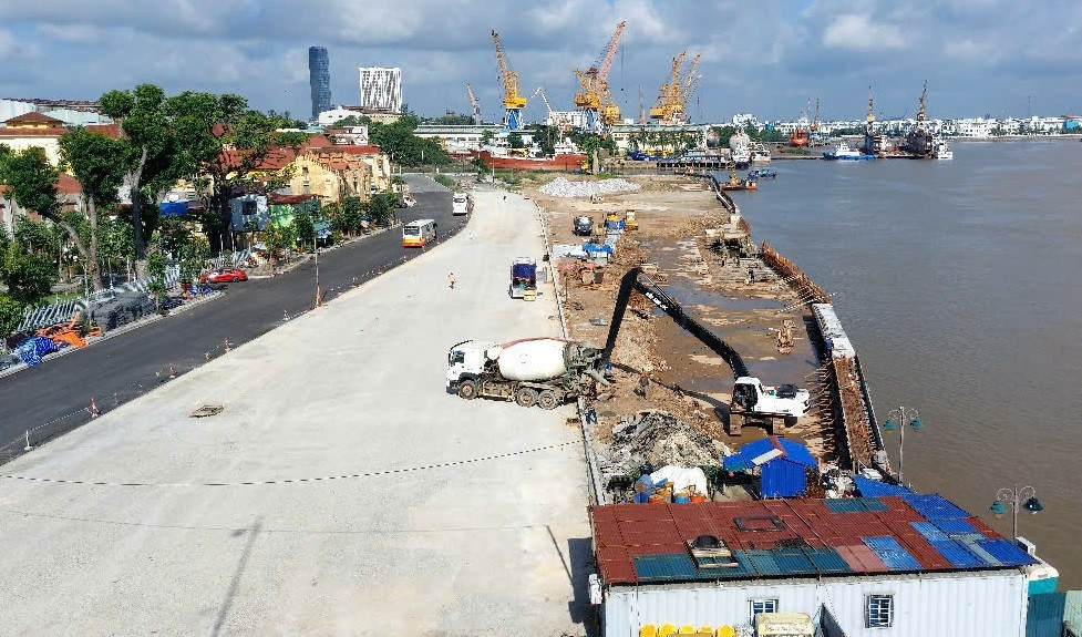 Hiện trạng Dự án chỉnh trang sông Tam Bạc giai đoạn 2 thi công dang dở. gen-n-du-an.jpg
