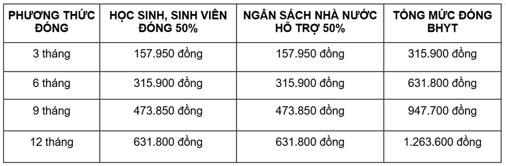 Chi tiết mức đóng BHYT với học sinh, sinh viên sau 5 ngày nữa - ảnh 2