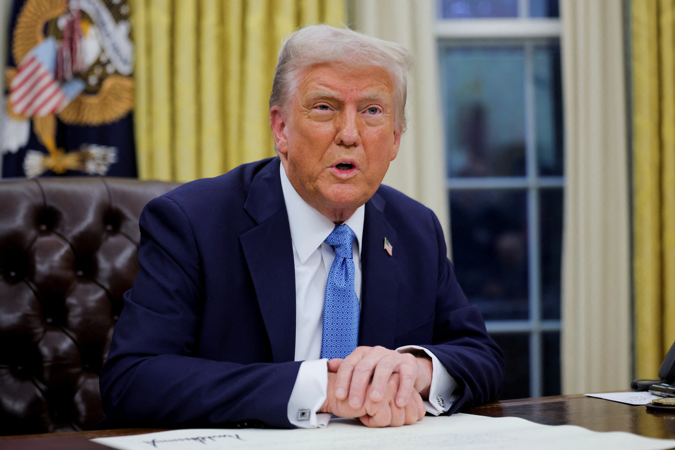 Tổng thống Mỹ Donald Trump. (Ảnh: Reuters) fcxwkwuu45pbrcfqb3m5jwta2u.jpg