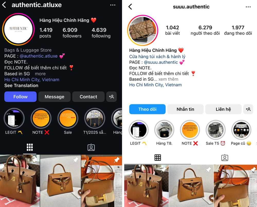 Công an tìm người mua túi qua Instagram - ảnh 2