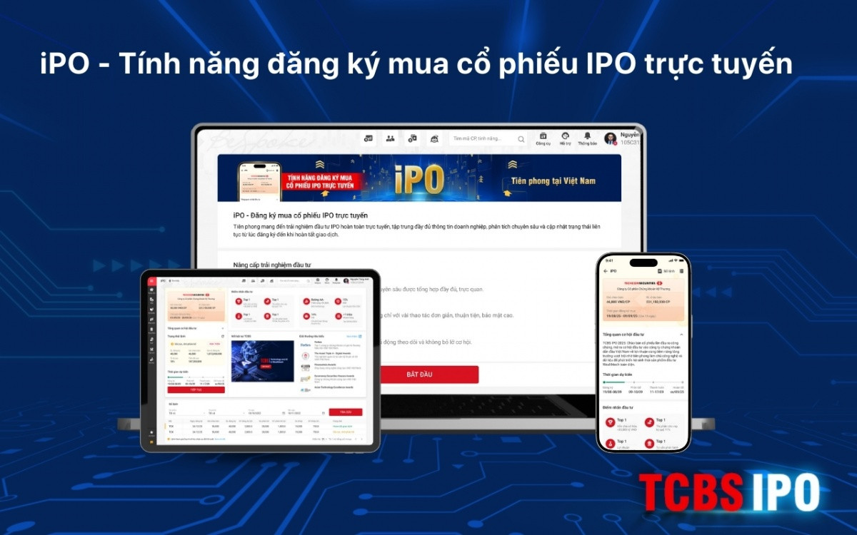 Nhà đầu tư có thể đặt mua cổ phiếu TCBS trên ứng dụng TCInvest từ ngày 19/8 đến 8/9