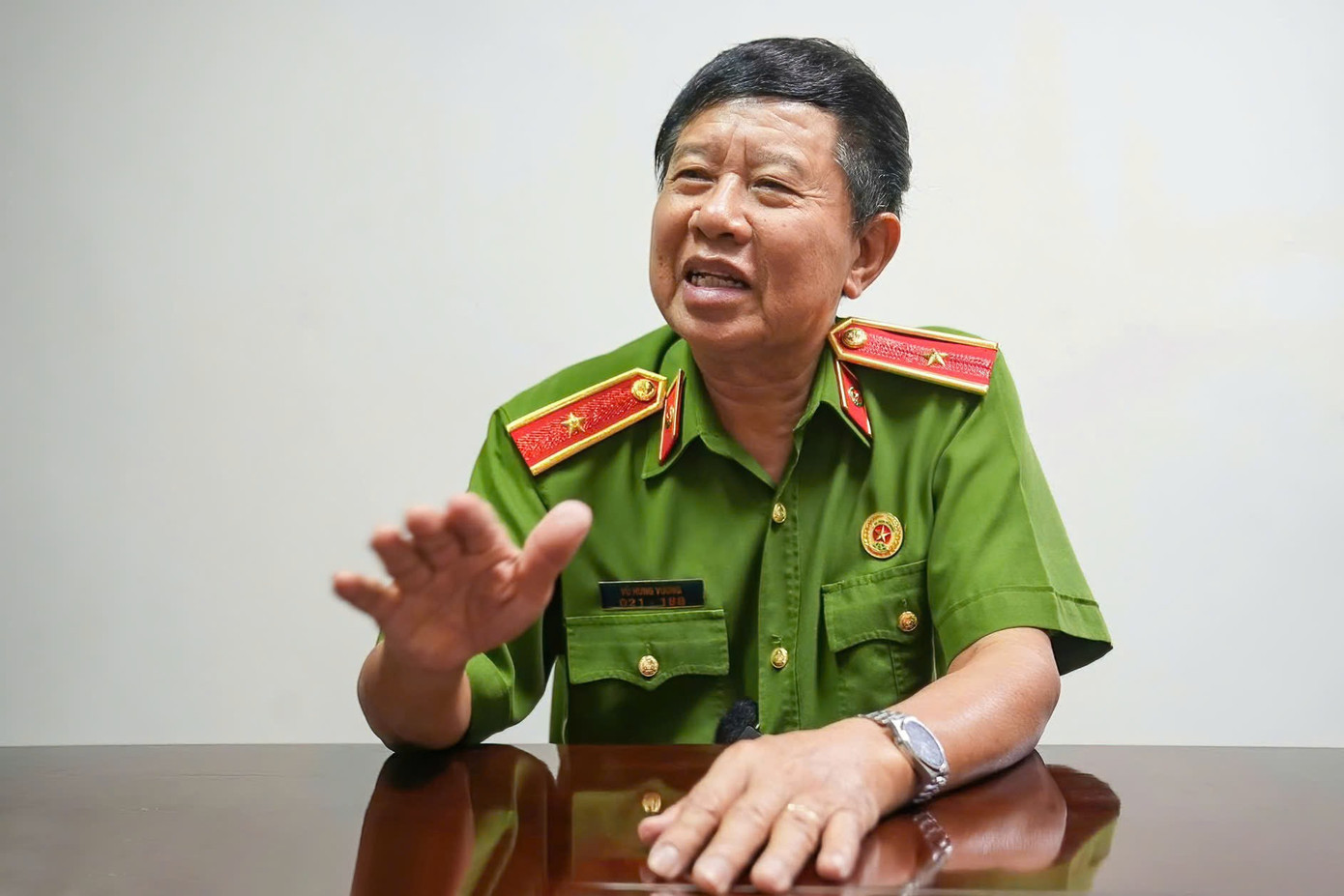 Thiếu tướng Vũ Hùng Vương. Ảnh: Mạnh Thắng. 5c4420a0-a1bf-4b19-b74a-a8375387d6af.jpg