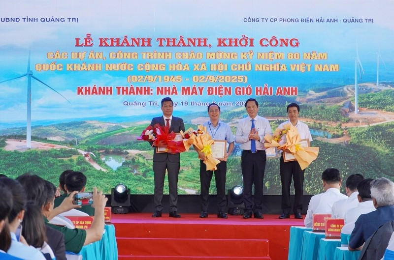 Quảng Trị khánh thành dự án điện gió tham gia cơ chế tín chỉ JCM đầu tiên tại Việt Nam, tổng vốn 1.500 tỷ đồng