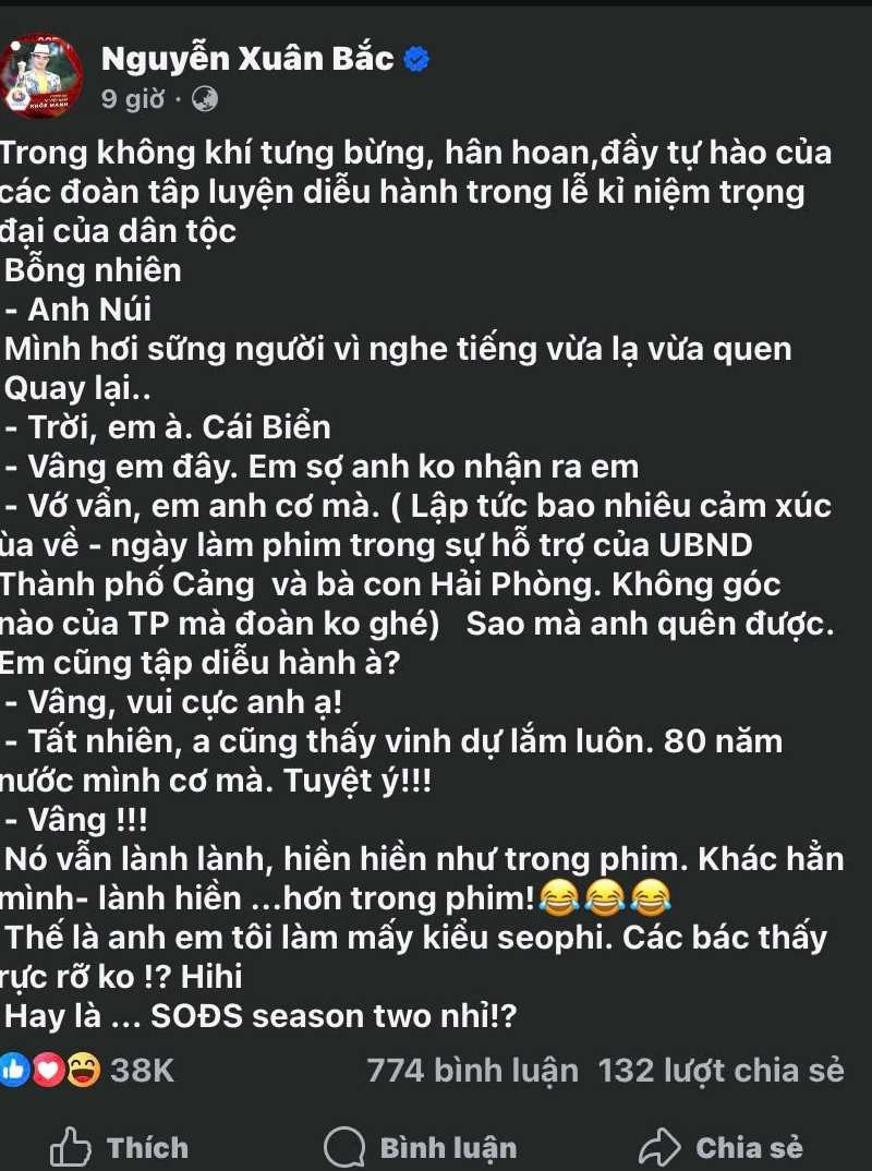 Cục trưởng Xuân Bắc chia sẻ hình ảnh chụp cùng một người phụ nữ trong đêm hợp luyện A80, danh tính gây bất ngờ - ảnh 1