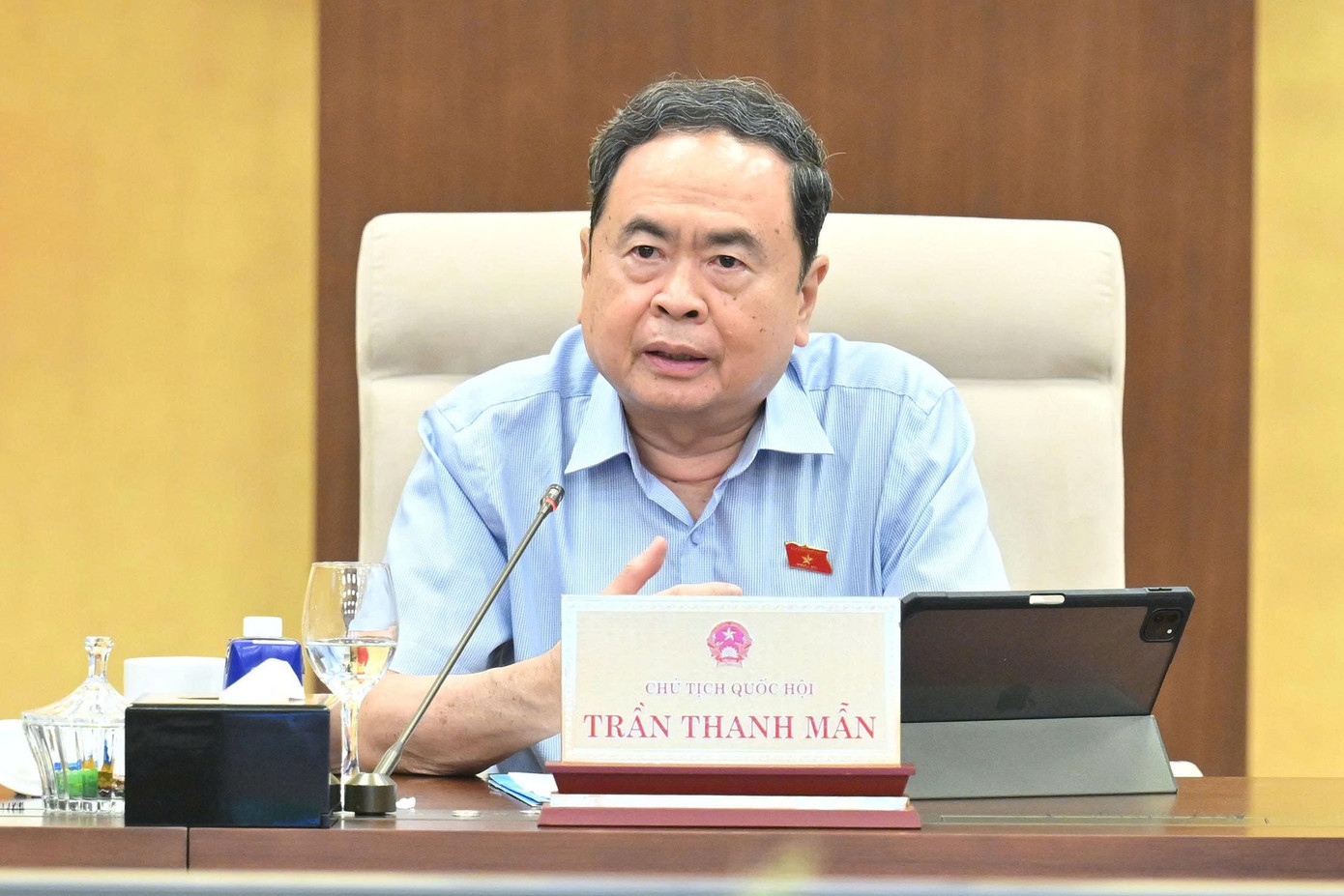 Chủ tịch Quốc hội Trần Thanh Mẫn. Ảnh: QH 218ctqh1.jpg
