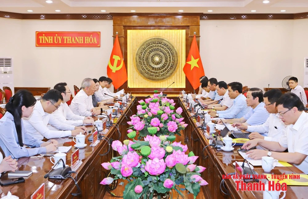 Hình ảnh tại buổi làm việc. Nguồn ảnh: Báo Thanh Hóa Hình ảnh tại buổi làm việc. Nguồn ảnh: Báo Thanh Hóa