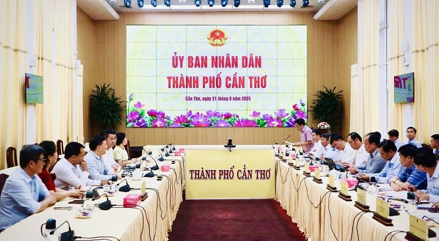 Hình ảnh tại buổi làm việc. Nguồn ảnh: UBND TP. Cần Thơ