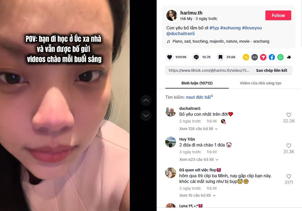 Ông bố U70 chào con gái mỗi sáng đạt gần 10 triệu view trên Tiktok hóa ra là một NSƯT đình đám, từng giữ chức Phó Hiệu trưởng - ảnh 1