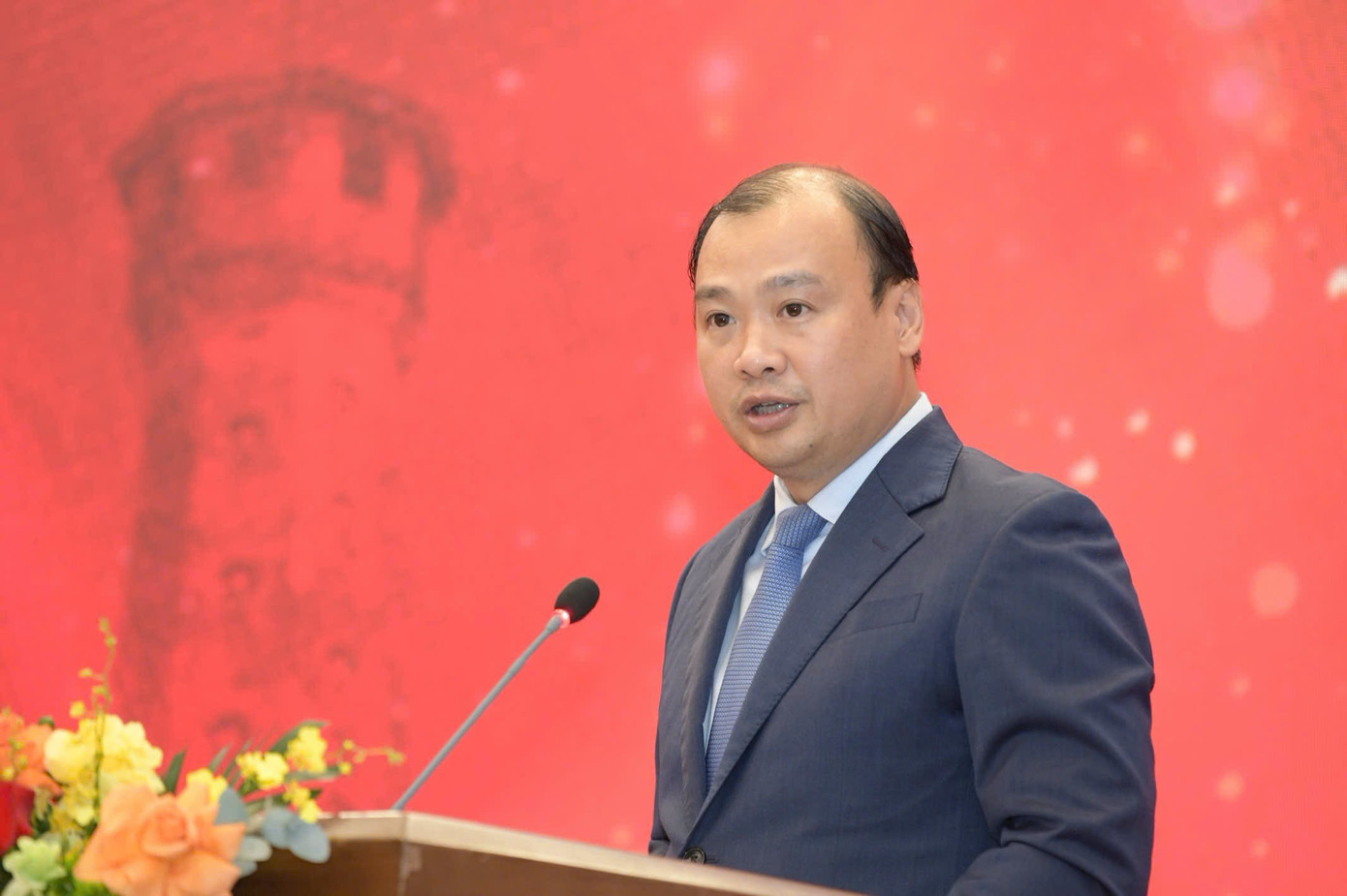 Thứ trưởng Thường trực Bộ Văn hoá, Thể thao và Du lịch Lê Hải Bình phát biểu tại buổi lễ. Ảnh: Như Ý. hopa801.jpg