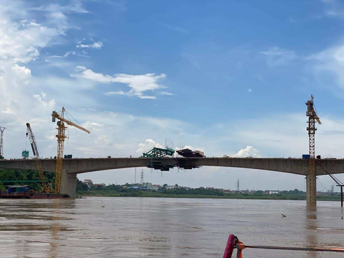 Chính thức hợp long cây cầu hơn 600 tỷ, thay thế cầu 30 năm tuổi đã bị sập do siêu bão- Ảnh 1.