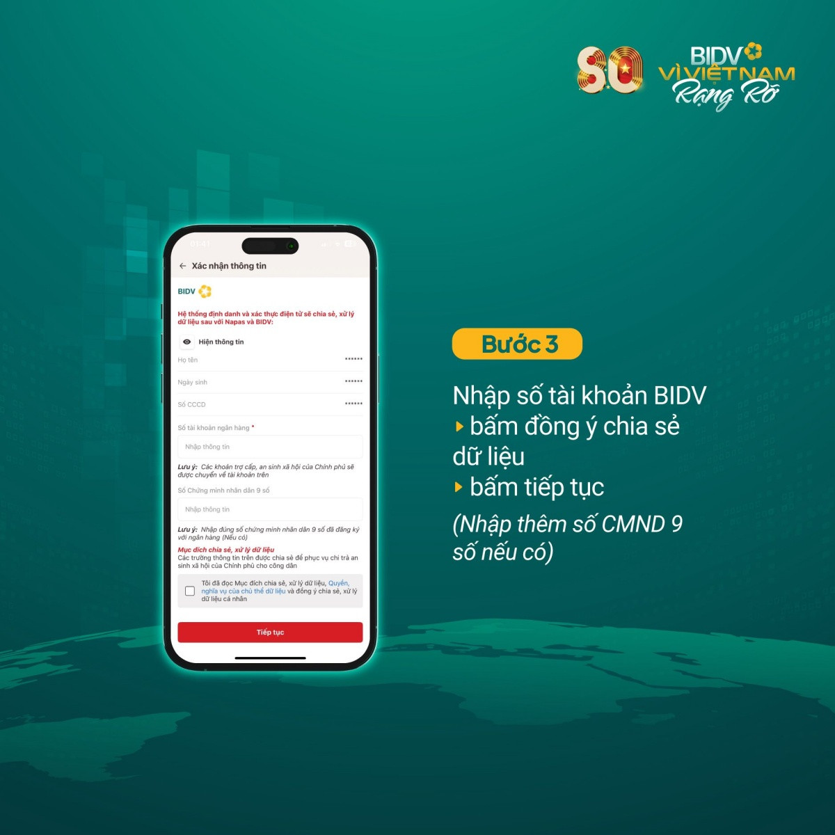 BIDV thông báo quan trọng đến người dân đang dùng VNeID