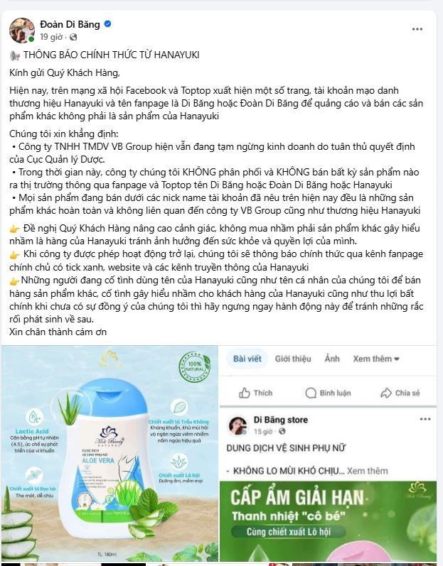 'Đại gia quận 7' Đoàn Di Băng ra thông báo nóng trên kênh 1,9 triệu người theo dõi - ảnh 1