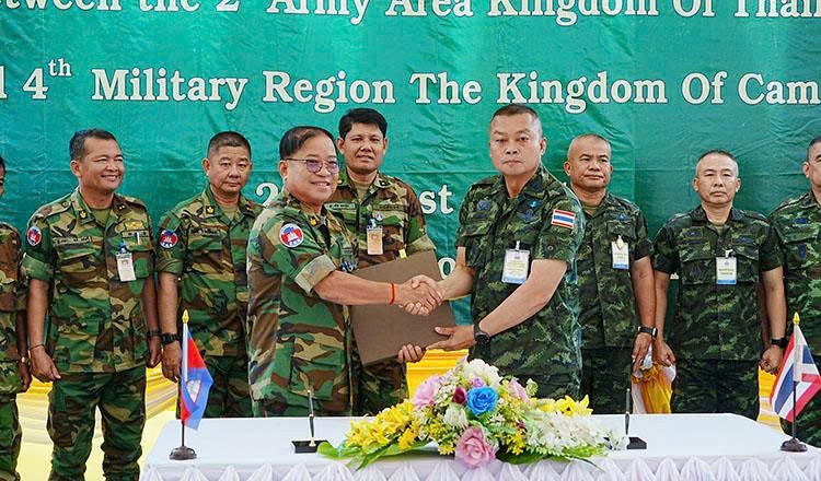 Campuchia - Thái Lan ký 11 cam kết hạ nhiệt căng thẳng biên giới - ảnh 1