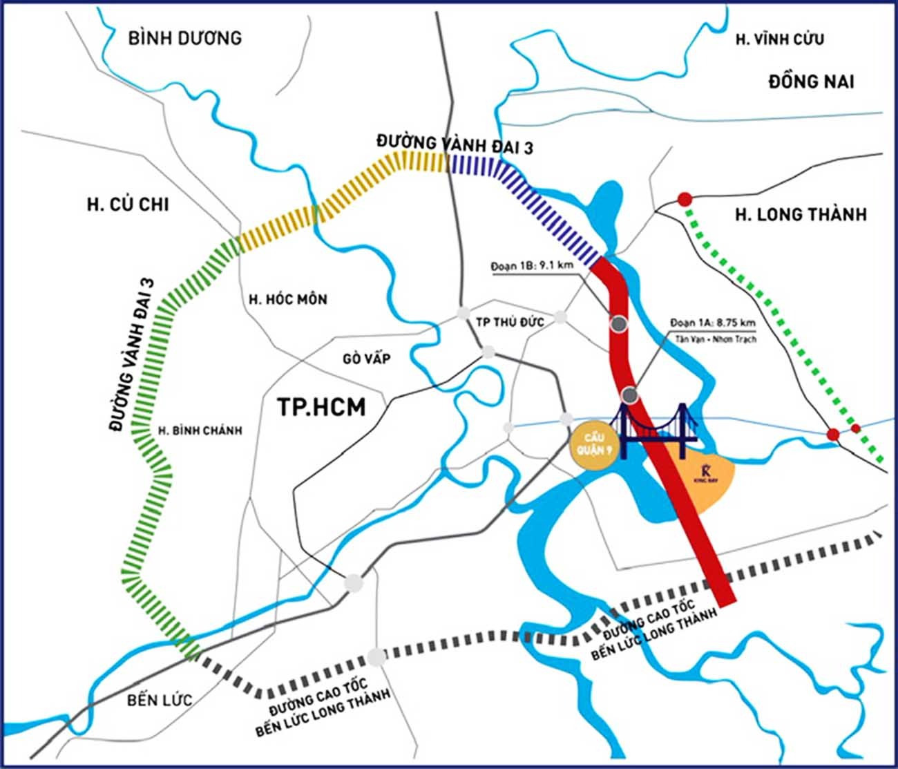 Chỉ 4 tháng nữa, vành đai chiến lược của Đông Nam Bộ sẽ thông xe 24km- Ảnh 2. Chỉ 4 tháng nữa, vành đai chiến lược của Đông Nam Bộ sẽ thông xe 24km- Ảnh 2.