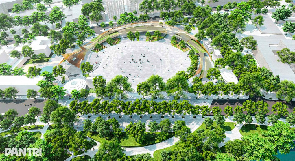 Lộ diện hình hài quảng trường rộng lớn liên kết với ga ngầm metro phía Đông Hồ Gươm- Ảnh 2.