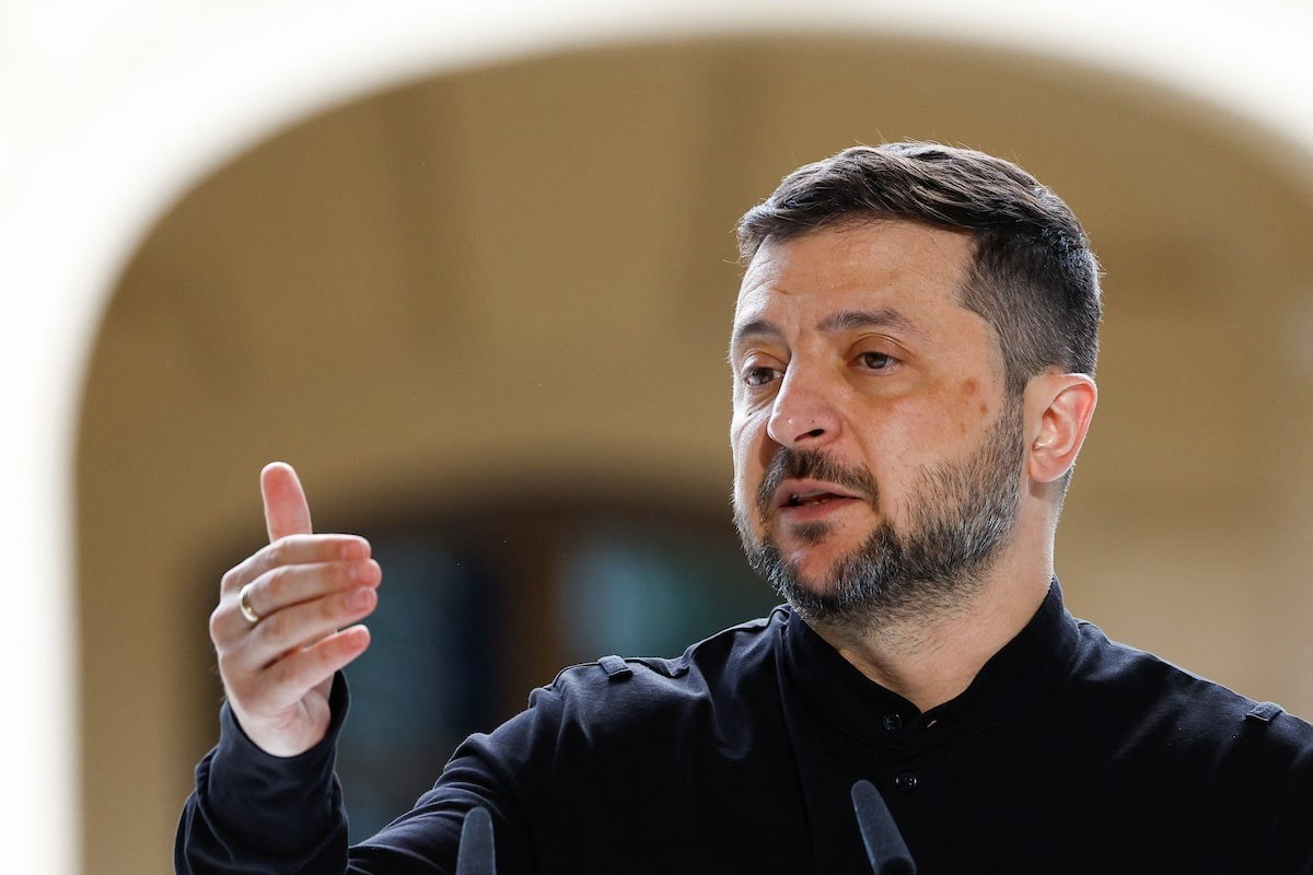 Tổng thống Ukraine Volodymyr Zelensky. (Ảnh: Reuters) ssoyezo4arjihkai3cuqruazti.jpg