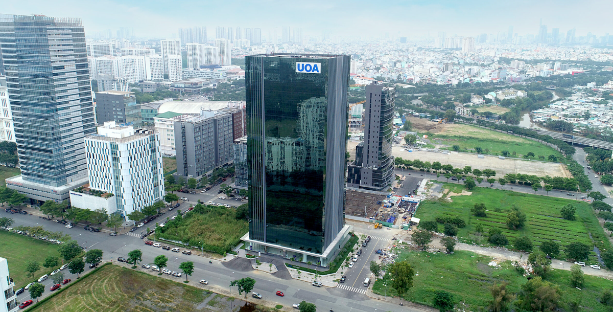 UOA Group đã có mặt tại Việt Nam với tòa nhà văn phòng UOA Tower (phường Tân Mỹ, TPHCM). 1.png