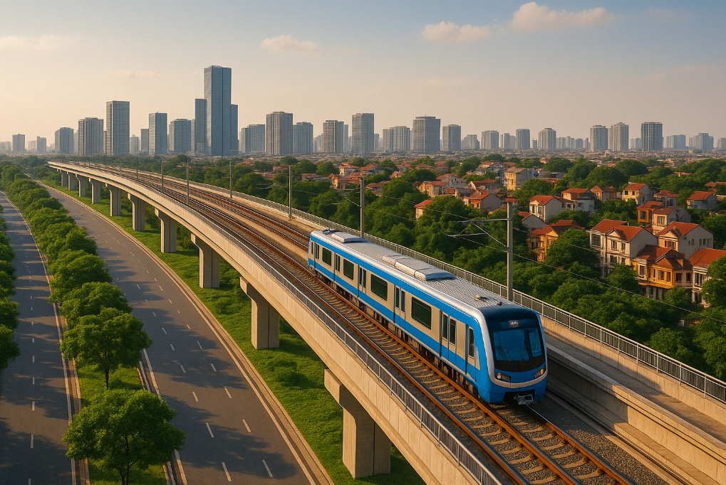 Ban Quản lý đường Hồ Chí Minh đề xuất thay đổi vị trí nhà ga trên tuyến đường sắt Vành đai phía Đông đoạn Ngọc Hồi - Lạc Đạo. Ảnh minh họa