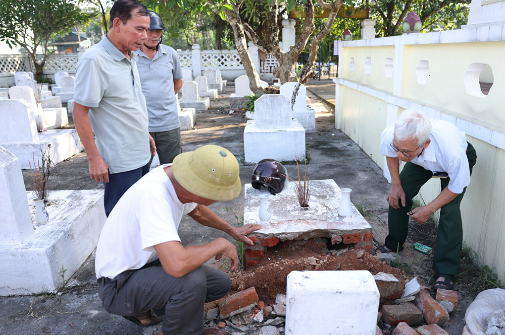 Lãnh đạo Phú Thọ chỉ đạo nóng vụ mộ liệt sĩ bị đục phá
