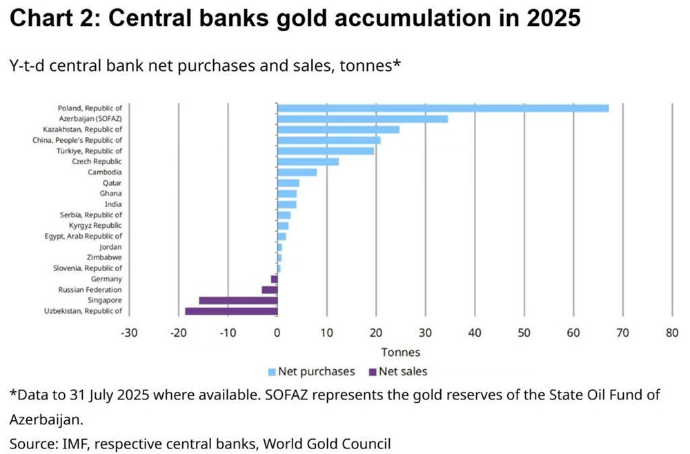 Không phải Trung Quốc, đây mới là quốc gia đã mua vàng nhiều nhất trong năm 2025 - ảnh 2