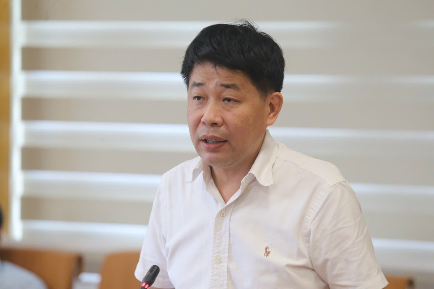 Ông Mai Văn Phấn - Phó Cục trưởng Cục Quản lý đất đai - thông tin tại họp báo. untitled-1.jpg