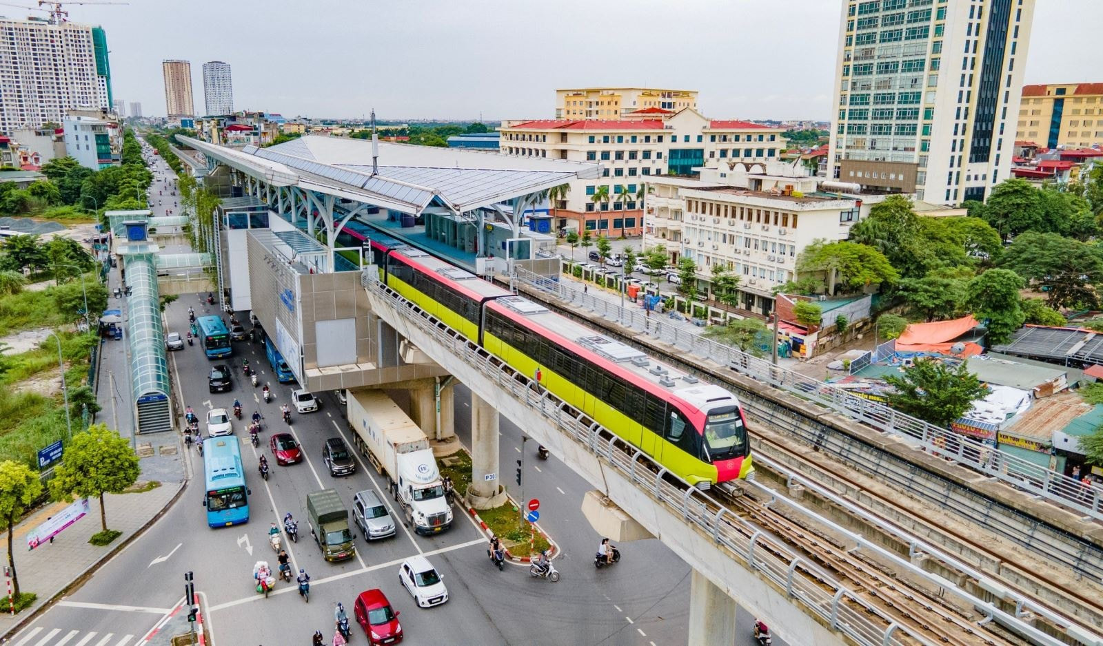 Tuyến Metro Nhổn - ga Hà Nội. Nguồn ảnh: Internet Tuyến Metro Nhổn - ga Hà Nội. Nguồn ảnh: Internet