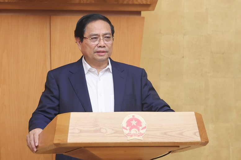 Thủ tướng Chính phủ Phạm Minh Chính phát biểu tại phiên họp. Ảnh: VGP. tienphong-89tt.jpg