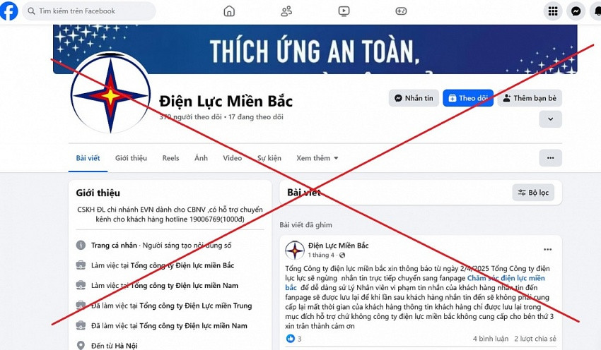 EVN miền Bắc phát cảnh báo đến toàn bộ khách hàng về hành vi gây hoang mang dư luận