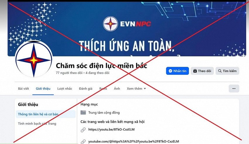 EVN miền Bắc phát cảnh báo đến toàn bộ khách hàng về hành vi gây hoang mang dư luận