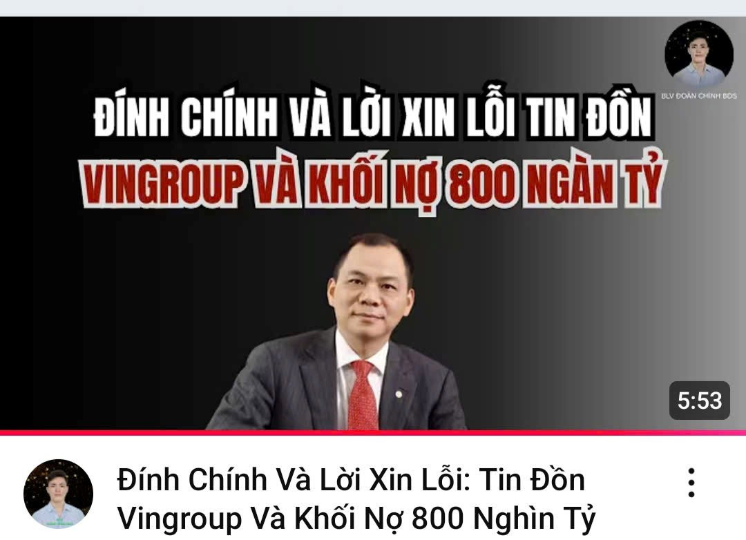 Bị Vingroup khởi kiện, nhiều tài khoản đã xóa nội dung xuyên tạc, nói lời xin lỗi vì thiếu hiểu biết