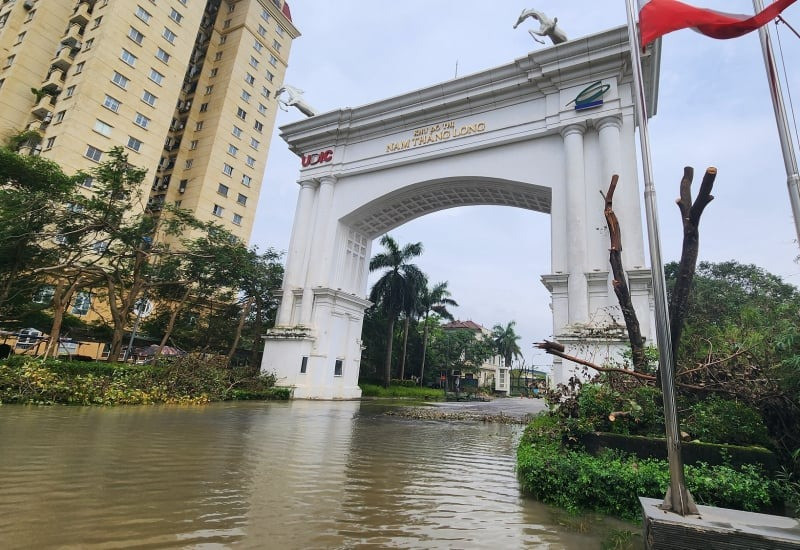 Khu đô thị ‘nhà giàu’ của Thủ đô sắp thoát cảnh ngập nước do mưa lớn- Ảnh 1.