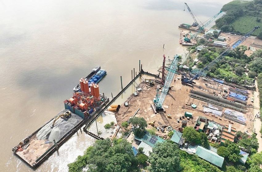 Tiến độ cầu Tứ Liên 20.000 tỷ đồng: Dự án giao thông chiến lược kết nối Vinhomes Cổ Loa