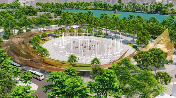 Gần 1 tháng nữa, Hà Nội sẽ khởi công quảng trường - công viên rộng 21.000m2 giữa lòng phố cổ - Ảnh 1. Gần 1 tháng nữa, Hà Nội sẽ khởi công quảng trường - công viên rộng 21.000m2 giữa lòng phố cổ - Ảnh 1.