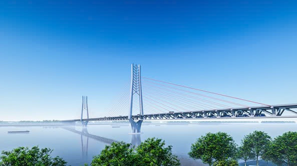Chốt thời điểm khởi công cầu dây văng hơn 17km kết nối 2 tỉnh Đồng bằng sông Cửu Long- Ảnh 1. Chốt thời điểm khởi công cầu dây văng hơn 17km kết nối 2 tỉnh Đồng bằng sông Cửu Long- Ảnh 1.