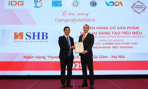 SHB được vinh danh là 'Ngân hàng có sản phẩm dịch vụ sáng tạo tiêu biểu' năm 2025
