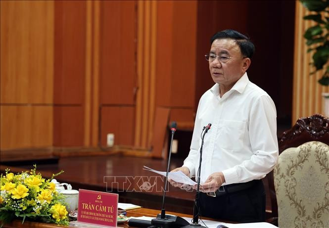 Thường trực Ban Bí thư Trần Cẩm Tú. Ảnh: TTXVN. tu.jpg