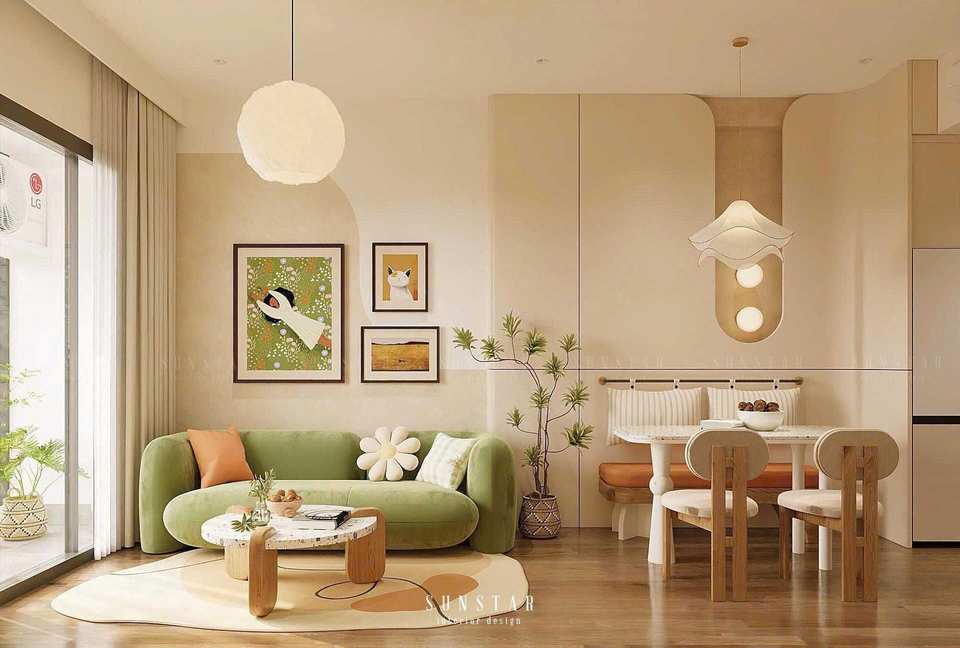 Mang hơi thở Scandinavian pha Retro cho căn hộ nhỏ: Tinh giản mà không hề đơn điệu- Ảnh 2. Mang hơi thở Scandinavian pha Retro cho căn hộ nhỏ: Tinh giản mà không hề đơn điệu- Ảnh 2.