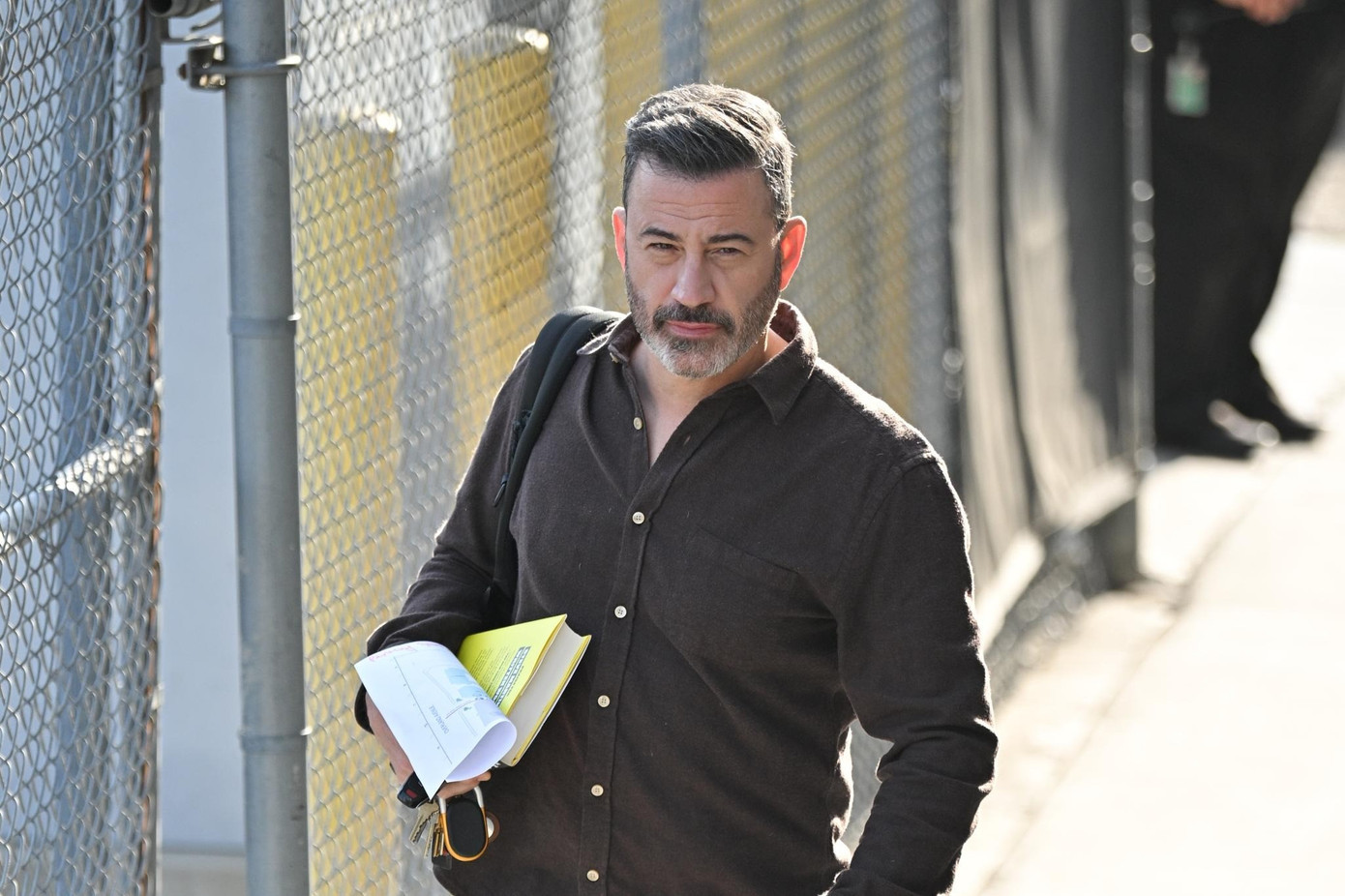 Jimmy Kimmel sau khi chương trình bị tạm ngừng vô thời gian. Ảnh: GC Images. 2-474.jpg