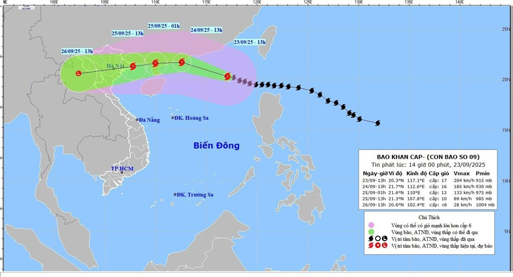 Bộ Y tế yêu cầu trực cấp cứu 24/24, sẵn sàng ứng phó siêu bão Ragasa - ảnh 1