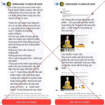 Công an TP. Hà Nội phát cảnh báo quan trọng liên quan đến khóa tu - ảnh 1